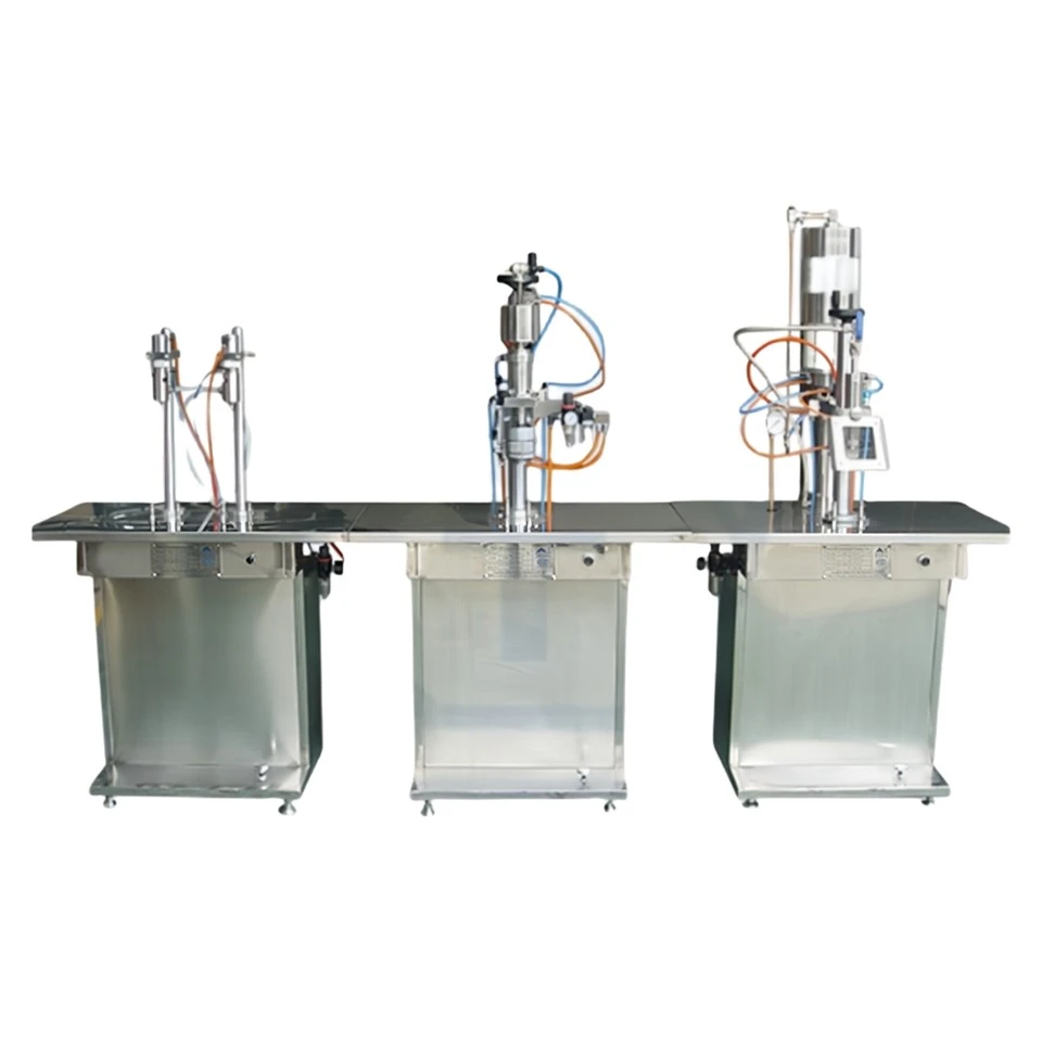 Semi-automatic Aerosol Filling Machine